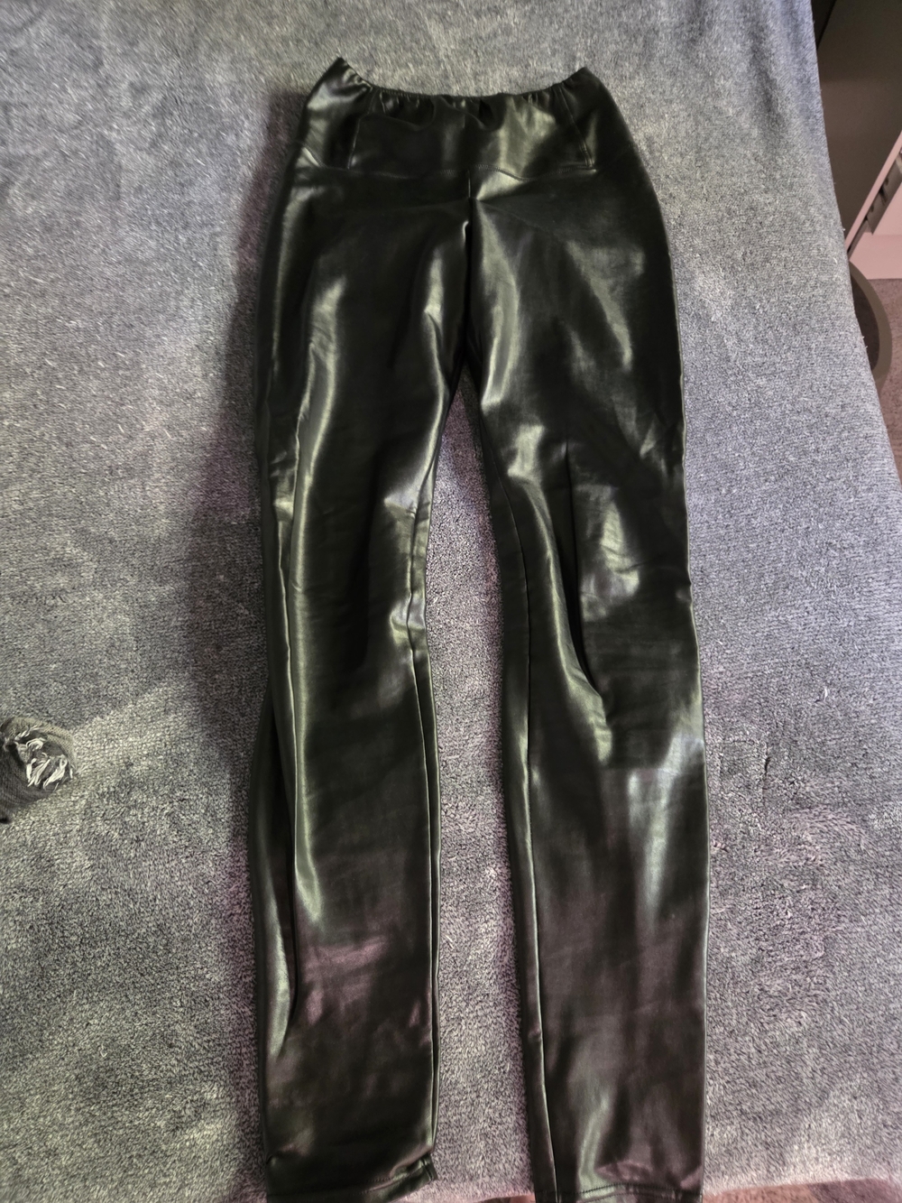 Aritzia Black Faux Leather Leggings